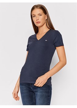 Tommy Jeans T-Shirt Tjw Skinny Stretch DW0DW09197 Granatowy Slim Fit ze sklepu MODIVO w kategorii Bluzki damskie - zdjęcie 181111083