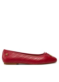 LAUREN RALPH LAUREN Baleriny Jayna 802951489005 Czerwony ze sklepu MODIVO w kategorii Balerinki - zdjęcie 181111154