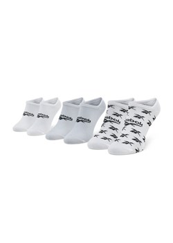 Reebok Zestaw 3 par niskich skarpet unisex Cl Fo Invisible Sock 3P GG6678 Biały ze sklepu MODIVO w kategorii Skarpetki dziecięce - zdjęcie 181111271