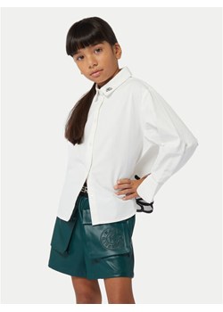 Karl Lagerfeld Kids Koszula Z30217 S Biały Regular Fit ze sklepu MODIVO w kategorii Koszule dziewczęce - zdjęcie 181111351