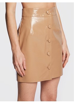 MVP Wardrobe Spódnica mini Union Square MVPI2GO047.0TE0150 Beżowy Regular Fit ze sklepu MODIVO w kategorii Spódnice - zdjęcie 181111471