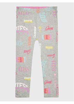 Guess Legginsy K3RB00 K6YW3 Szary Slim Fit ze sklepu MODIVO w kategorii Spodnie dziewczęce - zdjęcie 181111532