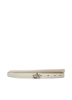 Calvin Klein Pasek Damski Ck Buckle Skinny Belt 1.5 K60K612932 Biały ze sklepu MODIVO w kategorii Paski damskie - zdjęcie 181111573