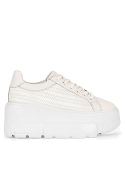 Badura Sneakersy CASI-01W1-004 Biały ze sklepu MODIVO w kategorii Buty sportowe damskie - zdjęcie 181111622