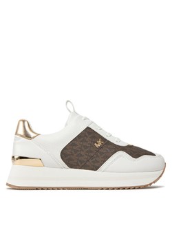 MICHAEL Michael Kors Sneakersy Raina Trainer 43R4RNFSAB Brązowy ze sklepu MODIVO w kategorii Buty sportowe damskie - zdjęcie 181111800