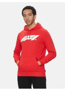 Puma Bluza F1 Ess Logo 625853 Czerwony Regular Fit ze sklepu MODIVO w kategorii Bluzy męskie - zdjęcie 181111804