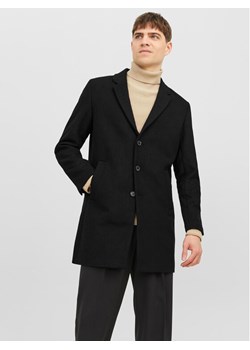 Jack&Jones Płaszcz wełniany 12239008 Czarny Regular Fit ze sklepu MODIVO w kategorii Płaszcze męskie - zdjęcie 181111910