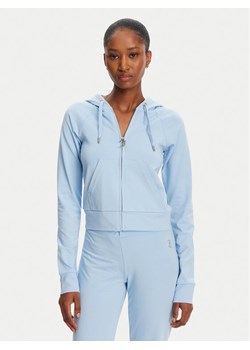 Juicy Couture Bluza Ola JCWAS125310 Błękitny Slim Fit ze sklepu MODIVO w kategorii Bluzy damskie - zdjęcie 181111990