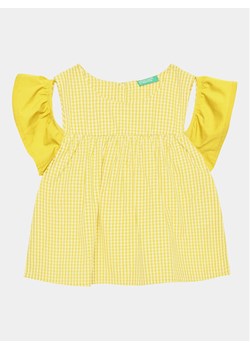 United Colors Of Benetton Koszula 57KTGQ011 Żółty Regular Fit ze sklepu MODIVO w kategorii Bluzki dziewczęce - zdjęcie 181112004