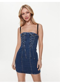 Pinko Sukienka jeansowa 100174 A0GF Niebieski Slim Fit ze sklepu MODIVO w kategorii Sukienki - zdjęcie 181112101
