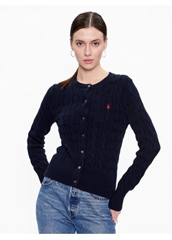 Polo Ralph Lauren Kardigan 211891643002 Granatowy Regular Fit ze sklepu MODIVO w kategorii Swetry damskie - zdjęcie 181112213
