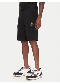 Aeronautica Militare Szorty sportowe 251BF017F459 Czarny Regular Fit ze sklepu MODIVO w kategorii Spodenki męskie - zdjęcie 181112373
