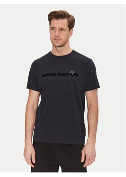 Moose Knuckles T-Shirt Conway M15MT760 Granatowy Regular Fit ze sklepu MODIVO w kategorii T-shirty męskie - zdjęcie 181112533