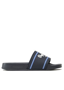 Pepe Jeans Klapki Slider Logo B PBS70054 Granatowy ze sklepu MODIVO w kategorii Klapki dziecięce - zdjęcie 181112564