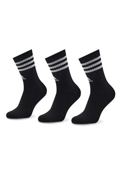 adidas Zestaw 3 par wysokich skarpet unisex 3-Stripes IC1321 Czarny ze sklepu MODIVO w kategorii Skarpetki damskie - zdjęcie 181112821