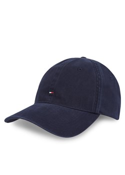 Tommy Hilfiger Czapka z daszkiem Essential Flag Soft Cap AW0AW17131 Granatowy ze sklepu MODIVO w kategorii Czapki z daszkiem damskie - zdjęcie 181112983