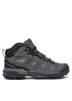 Salomon Trekkingi X Ultra 360 Leather Mid Gore-Tex L47570800 Czarny ze sklepu MODIVO w kategorii Buty trekkingowe męskie - zdjęcie 181113093