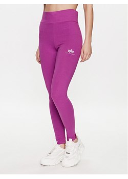 Alpha Industries Legginsy 116053 Różowy Slim Fit ze sklepu MODIVO w kategorii Spodnie damskie - zdjęcie 181113221
