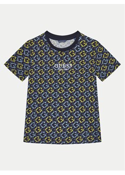 Guess T-Shirt L5RI18 K8HM4 Granatowy Regular Fit ze sklepu MODIVO w kategorii Bluzki dziewczęce - zdjęcie 181113242