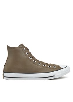 Converse Trampki Chuck Taylor All Star Faux Leather Hi A09482C 216 Brązowy ze sklepu MODIVO w kategorii Trampki męskie - zdjęcie 181113343