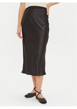 Gina Tricot Spódnica midi 23423 Czarny Regular Fit ze sklepu MODIVO w kategorii Spódnice - zdjęcie 181113442