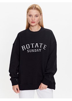 ROTATE Bluza Iris 700125100 Czarny Regular Fit ze sklepu MODIVO w kategorii Bluzy damskie - zdjęcie 181113443