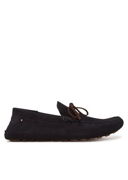 Tommy Hilfiger Mokasyny Hilfiger Folded Suede Driver FM0FM05385 Granatowy ze sklepu MODIVO w kategorii Mokasyny męskie - zdjęcie 181113543