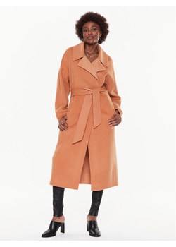 Calvin Klein Płaszcz wełniany K20K205006 Pomarańczowy Oversize ze sklepu MODIVO w kategorii Płaszcze damskie - zdjęcie 181113552