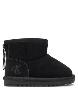 Calvin Klein Jeans Śniegowce Fur Boot V3A5-81036-0187 M Czarny ze sklepu MODIVO w kategorii Buty zimowe dziecięce - zdjęcie 181113582