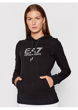 EA7 Emporio Armani Bluza 8NTM36 TJCQZ 1200 Czarny Regular Fit ze sklepu MODIVO w kategorii Bluzy damskie - zdjęcie 181113631