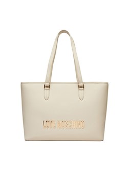 LOVE MOSCHINO Torebka JC4190PP1MKD0110 Écru ze sklepu MODIVO w kategorii Torby Shopper bag - zdjęcie 181114024