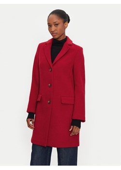 United Colors Of Benetton Płaszcz wełniany 2U62DN062 Czerwony Regular Fit ze sklepu MODIVO w kategorii Płaszcze damskie - zdjęcie 181114034