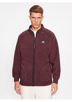 New Balance Polar Athletics Polar Fleece Full Zip MJ33503 Czerwony Regular Fit ze sklepu MODIVO w kategorii Bluzy męskie - zdjęcie 181114092