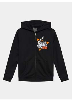 Guess Bluza L3BQ07 KAV34 Czarny Regular Fit ze sklepu MODIVO w kategorii Bluzy chłopięce - zdjęcie 181114121