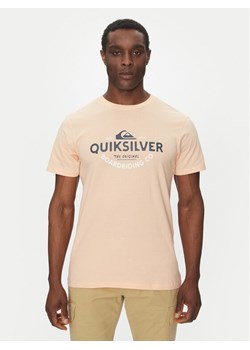 Quiksilver T-Shirt EQYZT08064 Pomarańczowy Regular Fit ze sklepu MODIVO w kategorii T-shirty męskie - zdjęcie 181114134