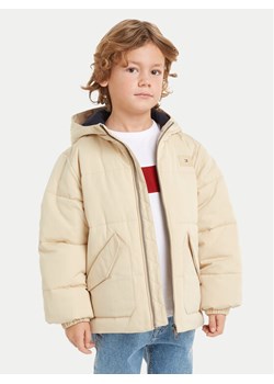 Tommy Hilfiger Kurtka zimowa Monotype KB0KB09092 Beżowy Regular Fit ze sklepu MODIVO w kategorii Kurtki chłopięce - zdjęcie 181114173