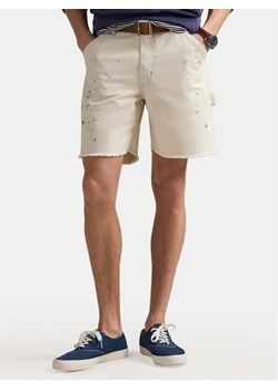 Polo Ralph Lauren Szorty materiałowe 710963172001 Biały Relaxed Fit ze sklepu MODIVO w kategorii Spodenki męskie - zdjęcie 181114391