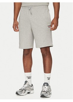 Reebok Szorty sportowe 100221793 Szary Regular Fit ze sklepu MODIVO w kategorii Spodenki męskie - zdjęcie 181114591
