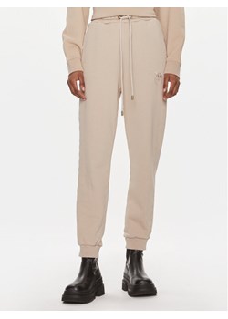Pinko Spodnie dresowe Carico 100371 A1N7 Beżowy Regular Fit ze sklepu MODIVO w kategorii Spodnie damskie - zdjęcie 181114623