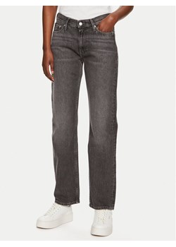 Calvin Klein Jeans Jeansy J20J223641 Szary Straight Fit ze sklepu MODIVO w kategorii Jeansy damskie - zdjęcie 181114631