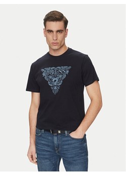 Guess T-Shirt M5GI16 K8FQ4 Granatowy Regular Fit ze sklepu MODIVO w kategorii T-shirty męskie - zdjęcie 181114670