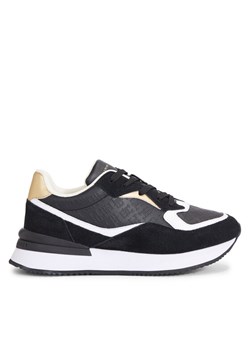 Tommy Hilfiger Sneakersy Lux Monogram Runner FW0FW07816 Czarny ze sklepu MODIVO w kategorii Buty sportowe damskie - zdjęcie 181114814