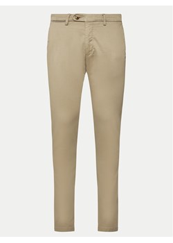 Bugatti Spodnie materiałowe 4220 16224 Beżowy Slim Fit ze sklepu MODIVO w kategorii Spodnie męskie - zdjęcie 181114871