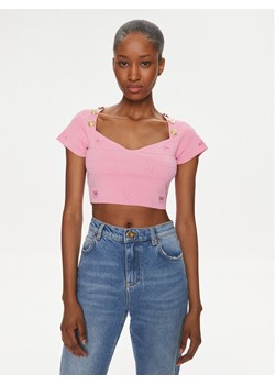 Pinko Bluzka 102882 A1LK Różowy Slim Fit ze sklepu MODIVO w kategorii Bluzki damskie - zdjęcie 181114954
