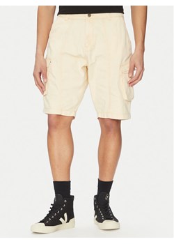 Alpha Industries Szorty jeansowe Canvas Acid 156259 Biały Regular Fit ze sklepu MODIVO w kategorii Spodenki męskie - zdjęcie 181115121
