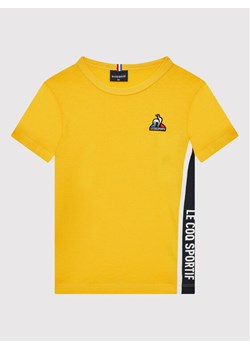 Le Coq Sportif T-Shirt 2210493 Żółty Regular Fit ze sklepu MODIVO w kategorii T-shirty chłopięce - zdjęcie 181115550