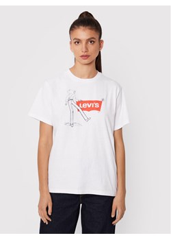 Levi's® T-Shirt Graphic Jet A0345-0032 Biały Loose Fit ze sklepu MODIVO w kategorii Bluzki damskie - zdjęcie 181115821