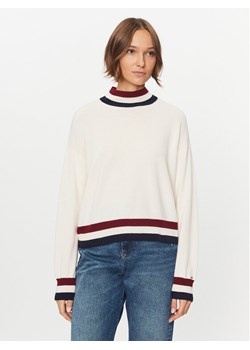 Tommy Hilfiger Golf WW0WW39536 Écru Regular Fit ze sklepu MODIVO w kategorii Swetry damskie - zdjęcie 181115884