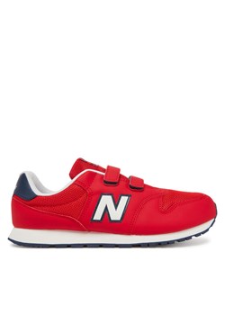New Balance Sneakersy GV500TR1 Czerwony ze sklepu MODIVO w kategorii Buty sportowe dziecięce - zdjęcie 181115933