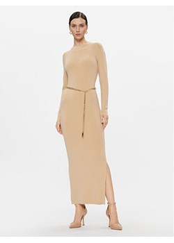MICHAEL Michael Kors Sukienka dzianinowa MF381UN4VR Beżowy Slim Fit ze sklepu MODIVO w kategorii Sukienki - zdjęcie 181116183